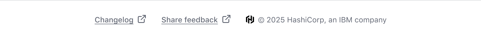 Example of the App Footer with additional links
