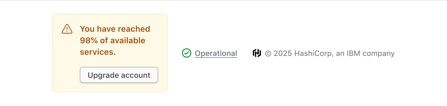 Example of what additional content should not go in the App Footer