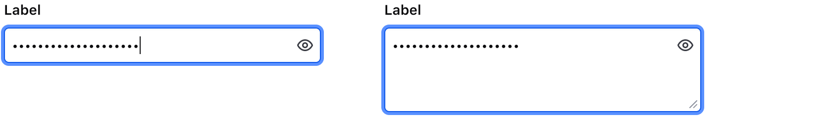 Keyboard masked input focus example