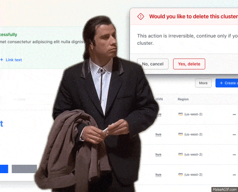 Animated gif created by Jory Tindall, showing a classic John Travolta meme on top of a composition of Helios components