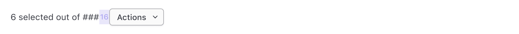Spacing within the multi-select pattern